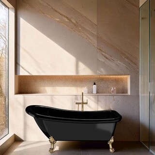 Tassbadkar Ideal 1530 Svart Mässing Tassar