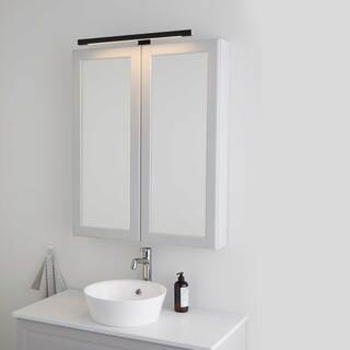 SPEGELBELYSNING BATHLIFE LJUS SPEGEL 9W LED SVART IP44